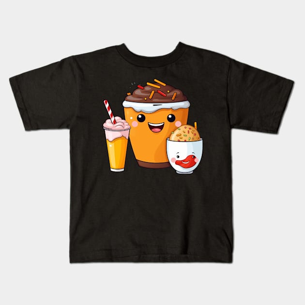 Donut kawaii  junk food T-Shirt cute  funny Kids T-Shirt by nonagobich